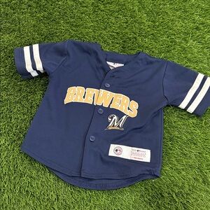 Infant MLB Milwaukee Brewers Baseball Jersey
